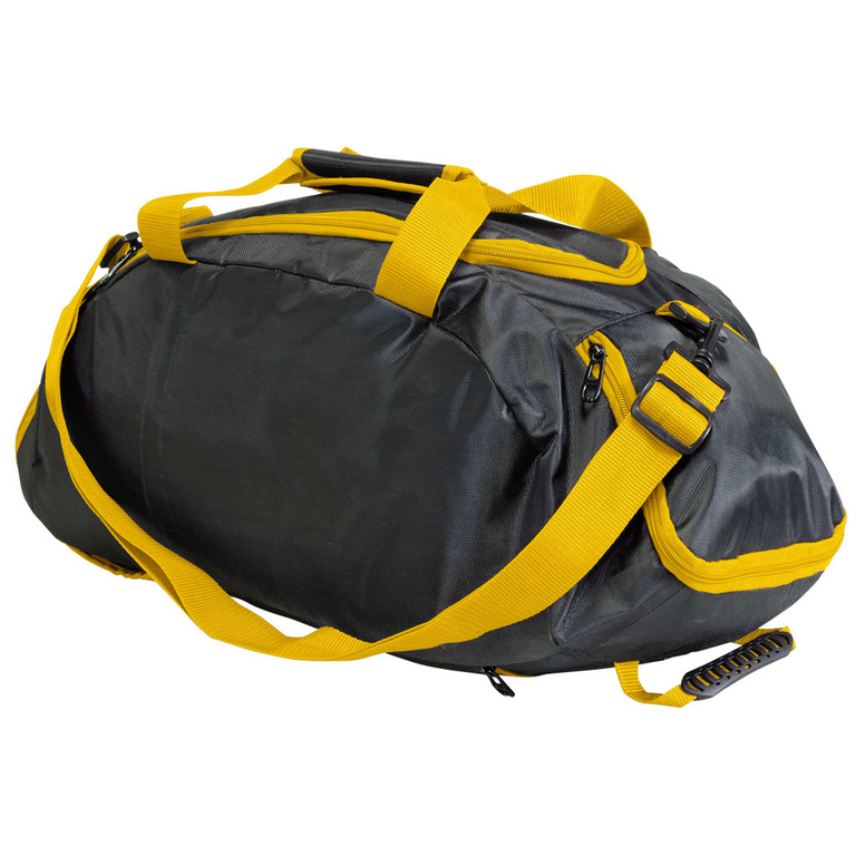 Rucksack Tasche Denver in Schwarz mit Gelb für Sport und Freizeit